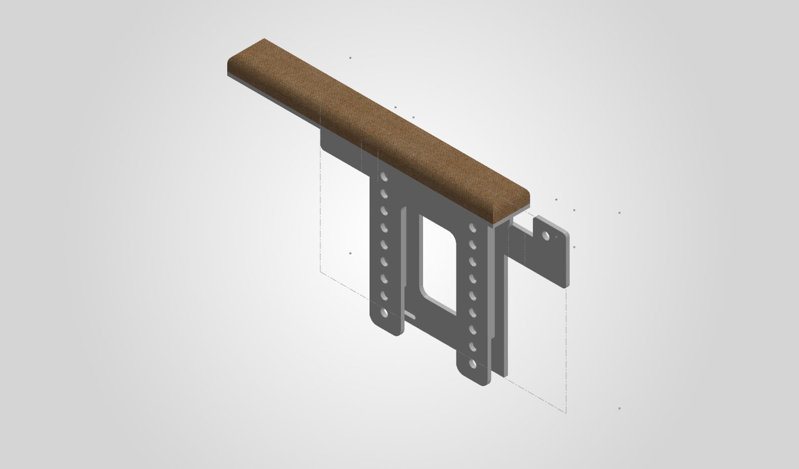 Assem arm rest LEFT
