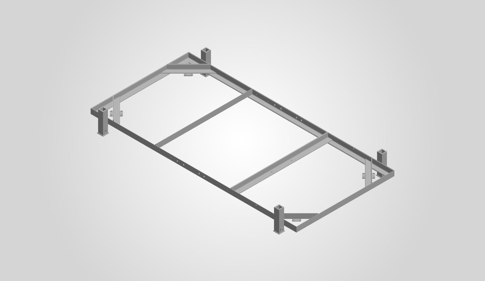 Large Frame bed welded up