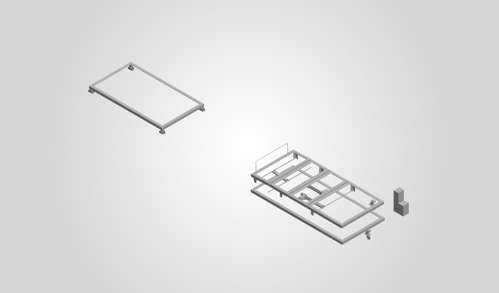 Assembly adjustable frame