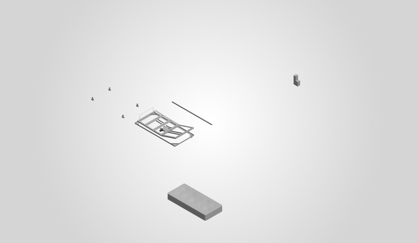 Just the adjustable frame assembly