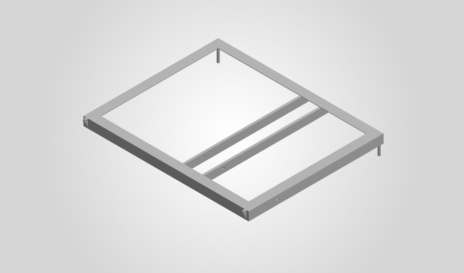 Large backboard frame assem