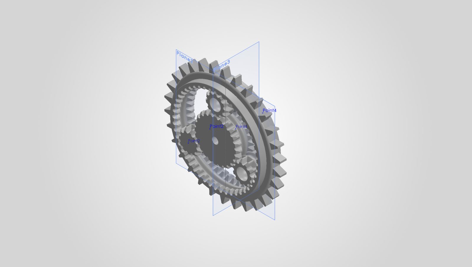 Abfall planetary gear set sprocket